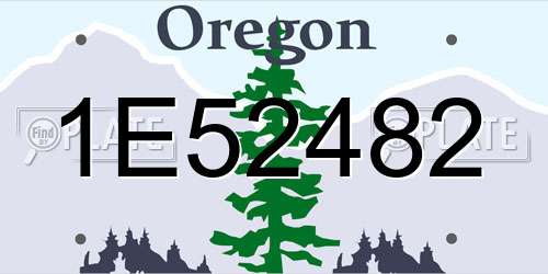 1E52482 Oregon License Plate