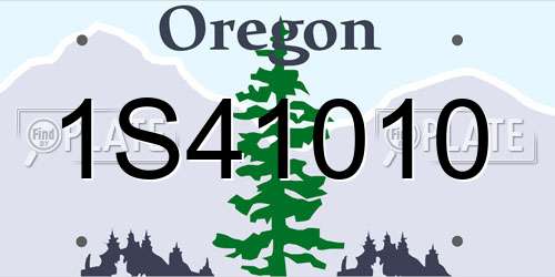 1S41010 Oregon License Plate