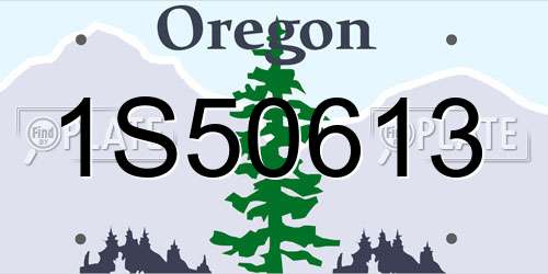 1S50613 Oregon License Plate