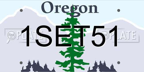 1SET51 Oregon License Plate