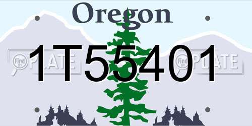 1T55401 Oregon License Plate