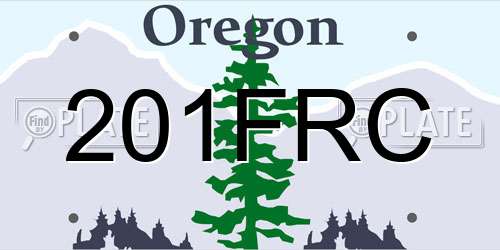 201FRC Oregon License Plate