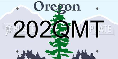 202QMT Oregon License Plate