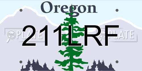 211LRF Oregon License Plate