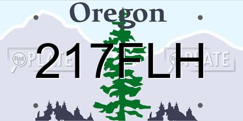 217FLH Oregon License Plate