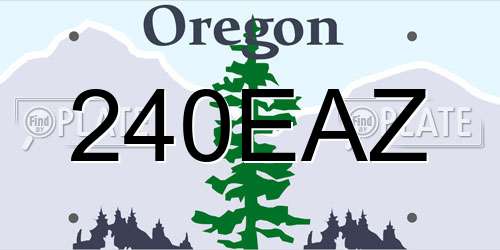 240EAZ Oregon License Plate