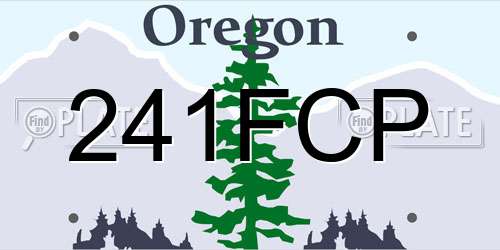 241FCP Oregon License Plate