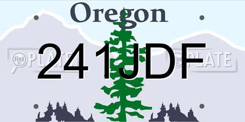 241JDF Oregon License Plate