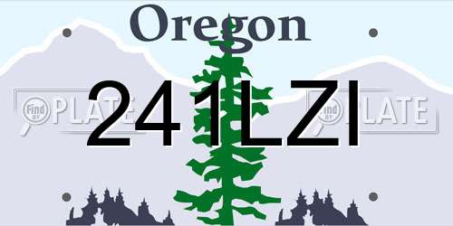 241LZI Oregon License Plate