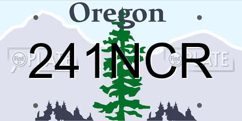 241NCR Oregon License Plate