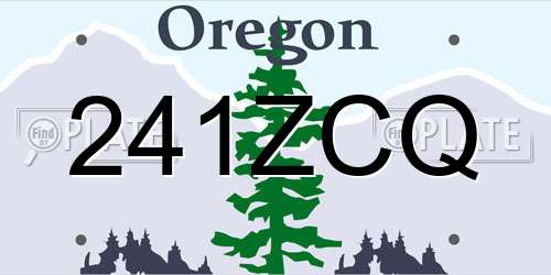 241ZCQ Oregon License Plate