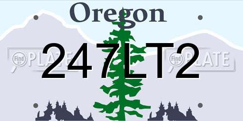247LT2 Oregon License Plate