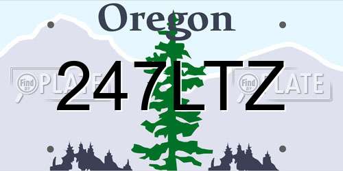 247LTZ Oregon License Plate
