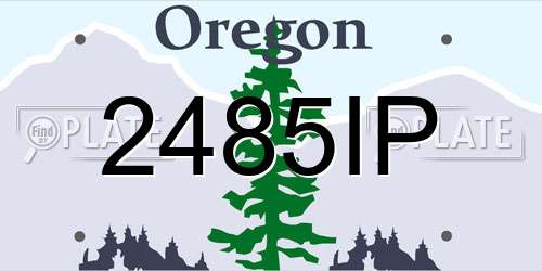 2485IP Oregon License Plate