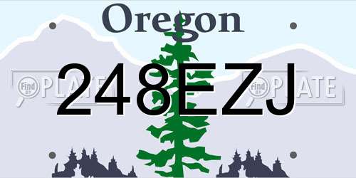 248EZJ Oregon License Plate