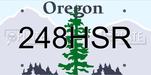 248HSR Oregon License Plate