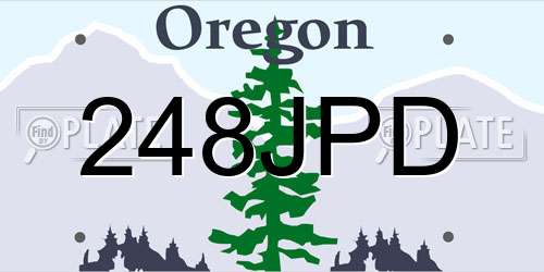 248JPD Oregon License Plate