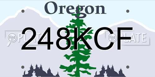 248KCF Oregon License Plate
