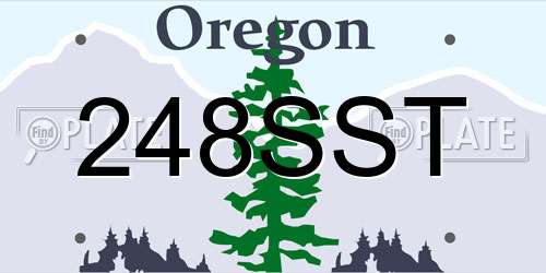 248SST Oregon License Plate