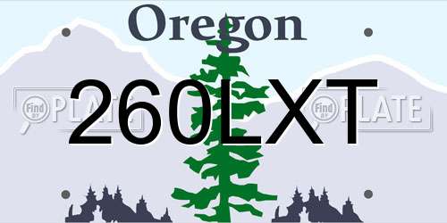 260LXT Oregon License Plate