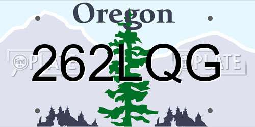 262LQG Oregon License Plate