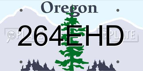 264EHD Oregon License Plate