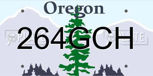264GCH Oregon License Plate