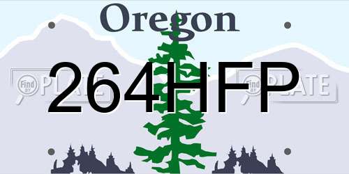 264HFP Oregon License Plate