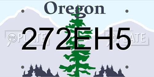 272EH5 Oregon License Plate
