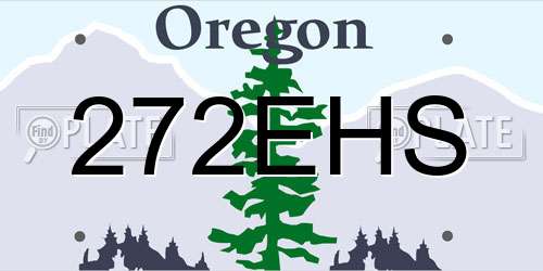 272EHS Oregon License Plate