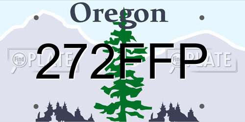 272FFP Oregon License Plate