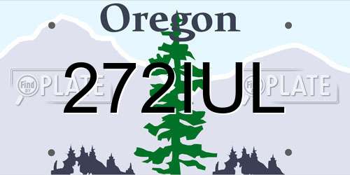 272IUL Oregon License Plate