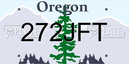 272JFT Oregon License Plate