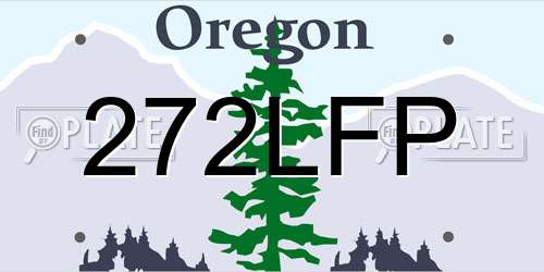 272LFP Oregon License Plate