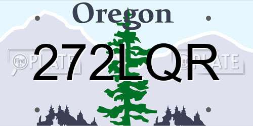 272LQR Oregon License Plate