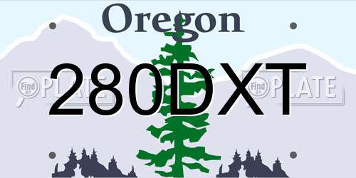 280DXT Oregon License Plate