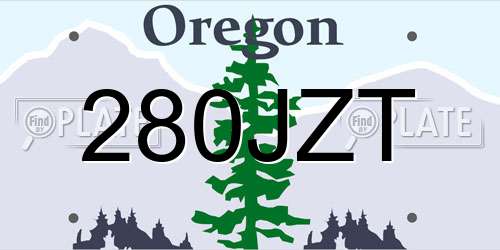 280JZT Oregon License Plate