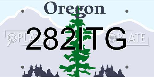 282ITG Oregon License Plate