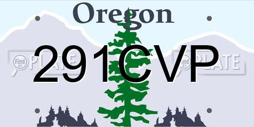 291CVP Oregon License Plate