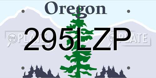 295LZP Oregon License Plate