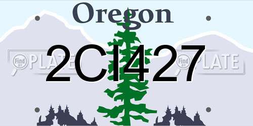 2CI427 Oregon License Plate