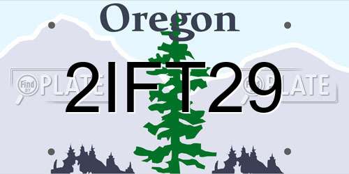 2IFT29 Oregon License Plate