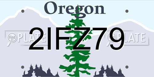 2IFZ79 Oregon License Plate
