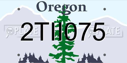 2TII075 Oregon License Plate