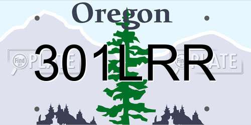 301LRR Oregon License Plate