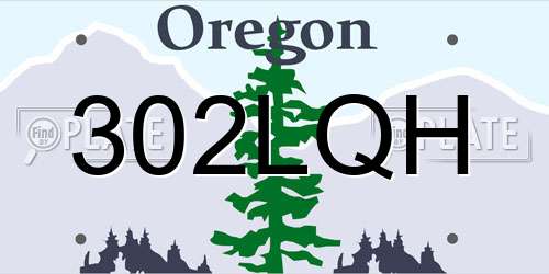 302LQH Oregon License Plate