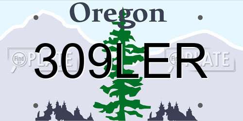 309LER Oregon License Plate