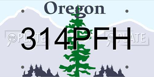 314PFH Oregon License Plate
