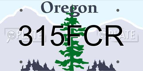 315FCR Oregon License Plate