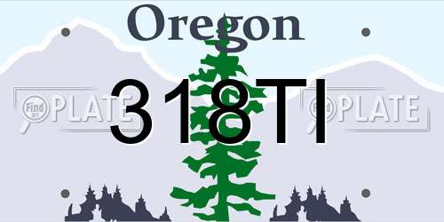 318TI Oregon License Plate